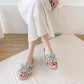 Flower Fairy Sandals and Slippers for Women's Outer Wear Summer Fashion All-match Beach Shoes