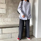 Woman Spring Summer Vintage Casual Shirt Loose Long Sleeve Striped Shirt Stand Collar Streetwear Pocket Shirt