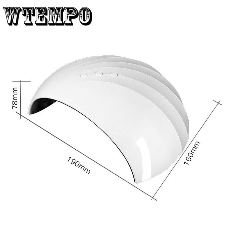 36W Dual Light Source Shell Shape Smart Nail Dryer Nail Phototherapy Machine