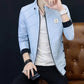 Jacket Men Autumn Casual Solid Fashion Slim Zipper Bomber Jackets Men Overcoat Mens Pilot Jackets
