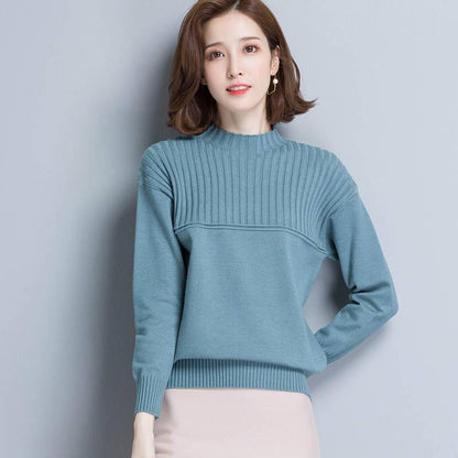Winter Half Turtleneck Sweaters Thick Short Loose Cashmere Bottom Shirts Knitted Pullovers