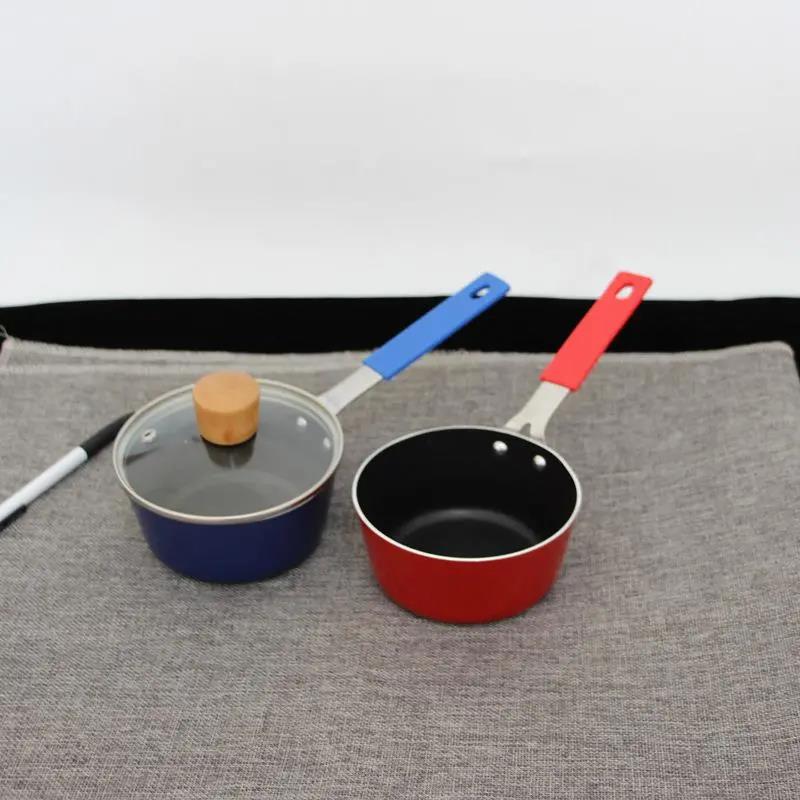 Super Cute Mini Small Baby Non-stick Food Supplement Omelette Pan 12cm Gas Boiling Milk Pan Oil Choking Oil Dripping Pan