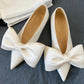Bowknot Flat Shoes Women's Ballet Shoes Elegant Temperament Single Shoes Women