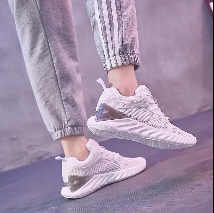 Shoes Female Students Korean Version of All-match Women's Shoes Sports Shoes Women Ins Casual Comfortable Running Shoes Pink White Shoes Women