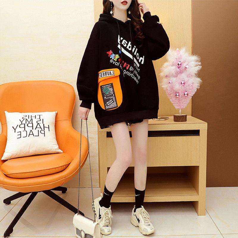 Fashion Spring and Autumn Thin Female Sweater Wild Hat Loose Korean Version Leisure Blouse