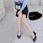 Work Shoes Black Professional Women's Single Shoes Low-heeled Leather Shoes Mid-heeled Tooling Formal Dress Low-heeled Shoes