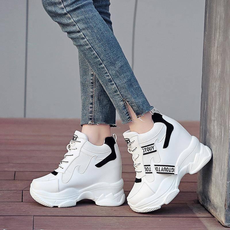 Women's High Platform Sneakers Fashion Women Dad Shoes Ladies Casual Vulcanized Footwear Women