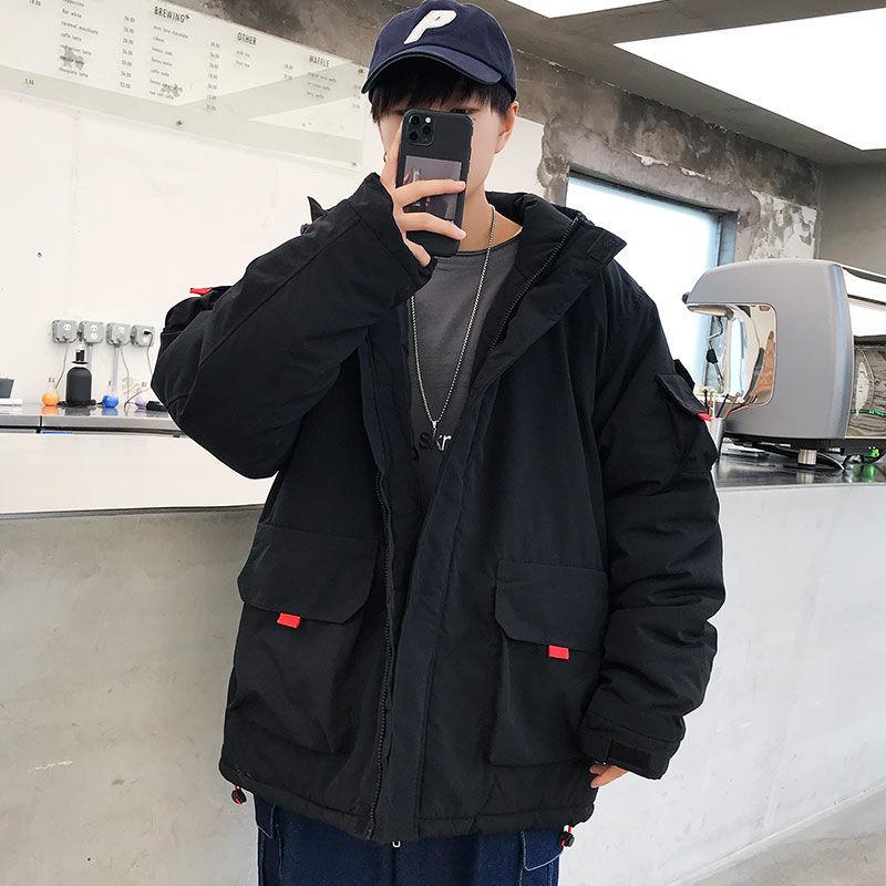 Cotton-padded Jacket Men's Padded Jacket 2021 New Student Loose Padded Jacket Winter Trend Down Padded Jacket Men