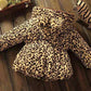 Baby Girl Plus Velvet Coat Fleece Linning Hooded Jacket Girl Thick  Leopard Coat Outwear