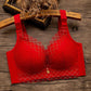 Sexy Lace Gathering No Steel Ring Side Breast Adjustment Beautiful Back Women's Underwear Bra
