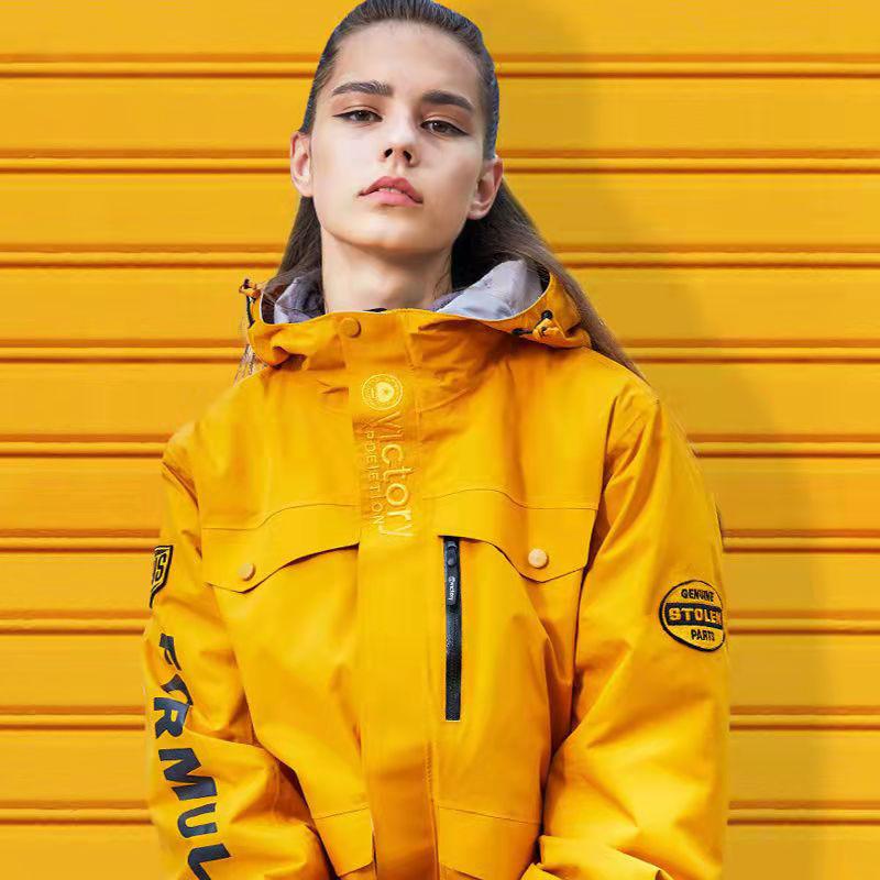 Outdoor Jacket Women's Three-in-one Detachable Plus Velvet Thick Windproof Waterproof Autumn and Winter Jacket Men and Women The Same Clothes