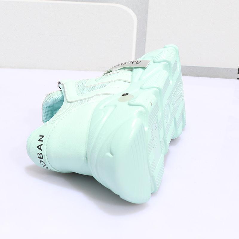 Spring  Summer Mesh Breathable Sports Shoes  Female Students Korean Version  All-match Casual Sports Shoes Flat-bottomed Thick-soled Women's Shoes