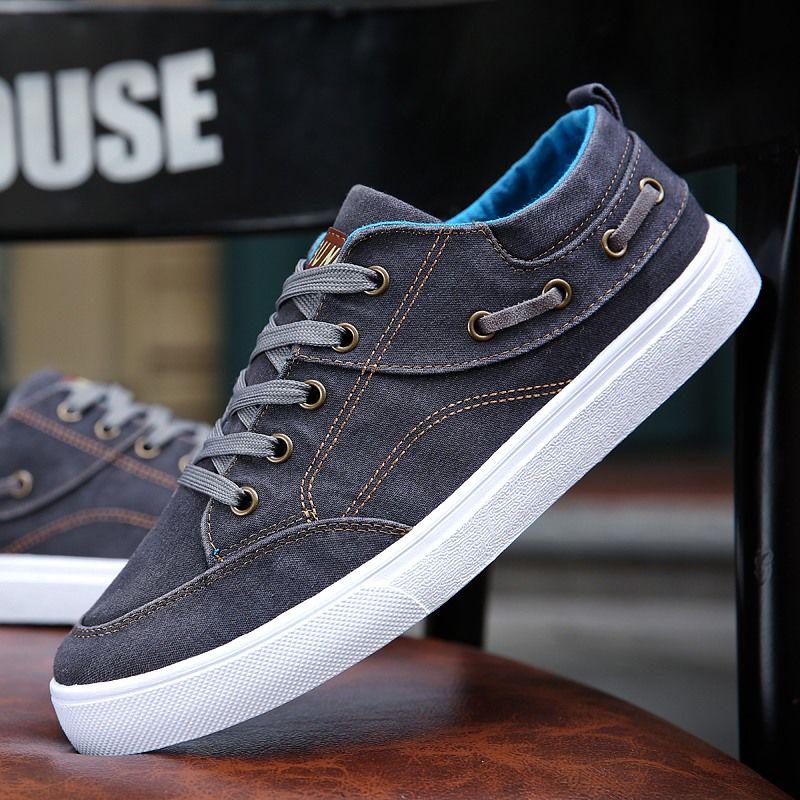 Spring Canvas Shoe Man Board Shoe Man Cloth Shoe All Go Together Student Recreational Shoe