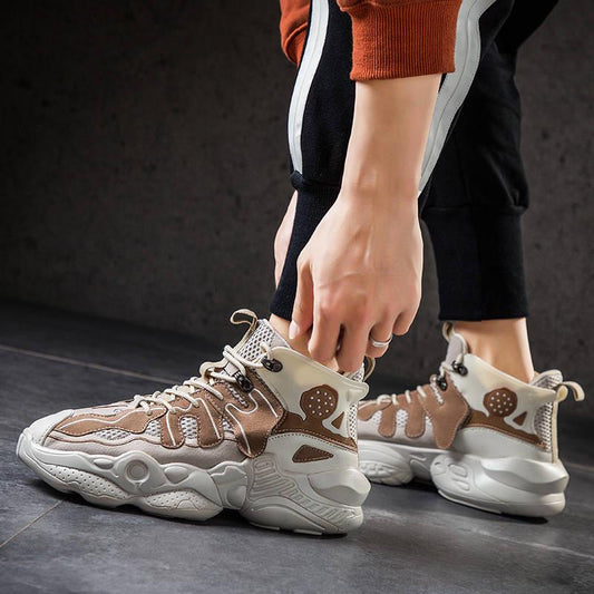 High-top shoes male dad shoes male Korean students trend wild hip hop casual sports basketball shoes