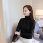 Autumn and Winter Turtleneck Warmth Thick Ultra-short Sweater Women's Pullover High-waist Loose Base Sweater