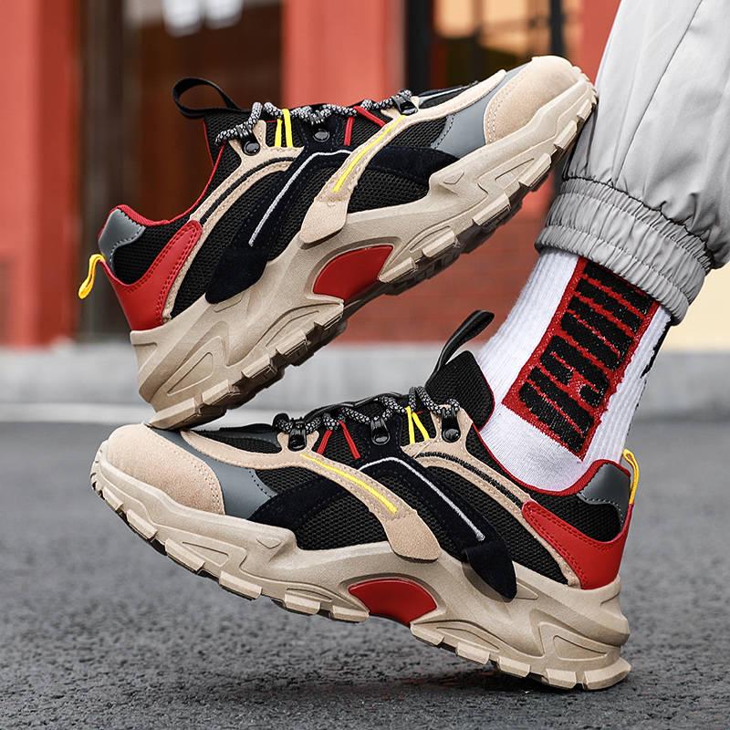 Dorky Dad Shoes Men Casual Shoes Breathable Sneakers for Men Jogging Walking Shoes Daddy Shoes