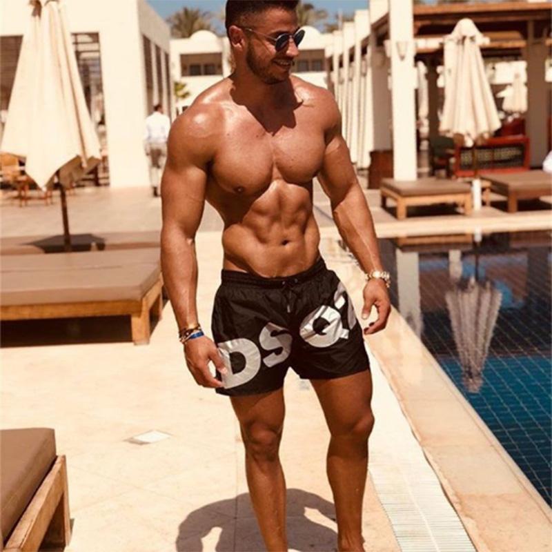Summer Sports Shorts Three-point Pants Men's Tide Quick-drying Running Fitness Leisure Trend Printing Tide Brand