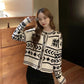 Sweater Cardigan Korean Version Loose Wild Hong Kong Style Retro Thin Spring  Autumn Short Coat