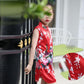 Children Dress Children's Tang Suit Girls Summer Thin Dress Cheongsam Printed Floral Cheongsam Chinese Style Sleeveless Dress
