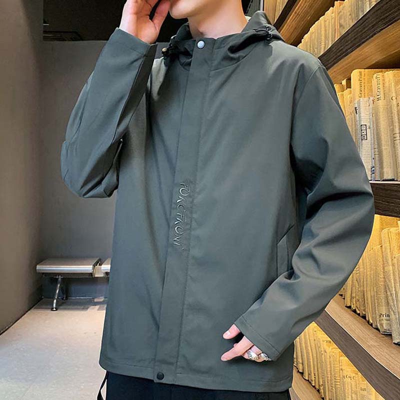 Men's Jacket Autumn and Winter 2021 New Hooded Jacket Loose Men's Jacket