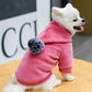 Dog's Warm Jackets Coats Hooded Winter Clothing Cat Hoodies Rompers Two-legged Clothes for Puppy Cats Soft Cotton Jumpsuits with Cap