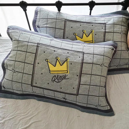 Pure Cotton Pillowcases for Couples Thickened High-end Pillowcases