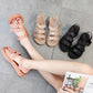 Summer Roman Sandals Wild Ladies Sandals Female Students Flat-bottomed Harajuku Style Beach Sandals Light and Comfortable