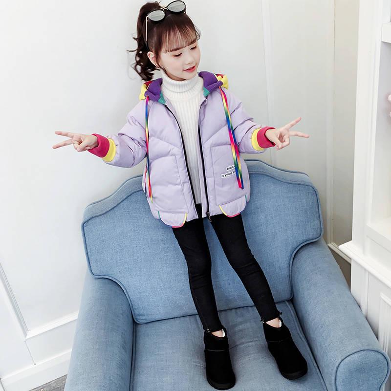 Children Winter Jacket for Girls Kids Hooded Warm Coats Hooded Cotton-Padded Jacket Kids Clothes