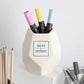 Ceramic Desk Pen Holder Student Learning Supplies Storage Box