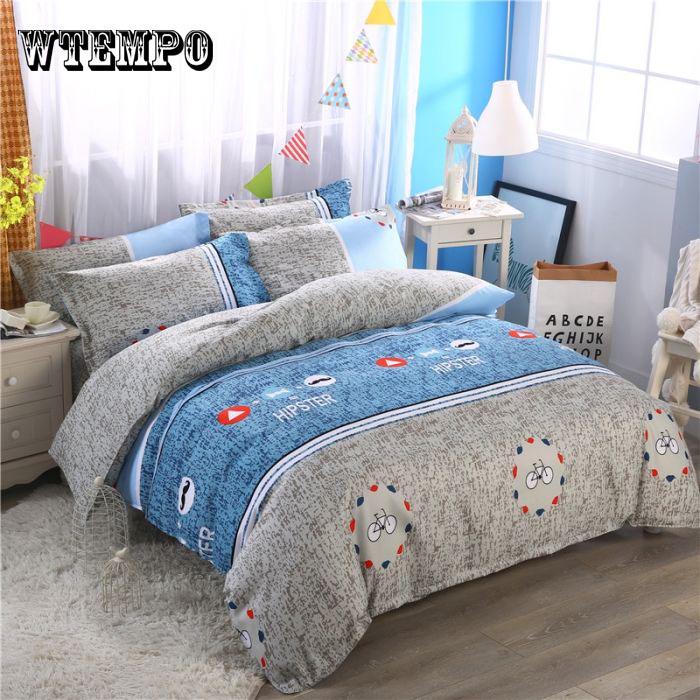 Sheet  Pillowcase   Duvet Cover  Stripe  Bedding Set  Modern  Bed Linens Bedclothes