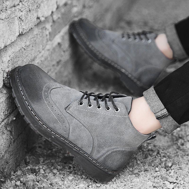 Men's High-top Shoes Short Boots Tooling Military Boots Comfortable Outdoor Martin Boots Men Winter