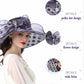 Polka Dot Big Brim Hat Women's European and American Style Street Casual Sunshade Fashion Decorative Hat
