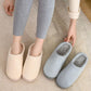 Cotton Slippers for Men and Women with Bag and Winter Home Warm Indoor Non-slip Fur Slippers