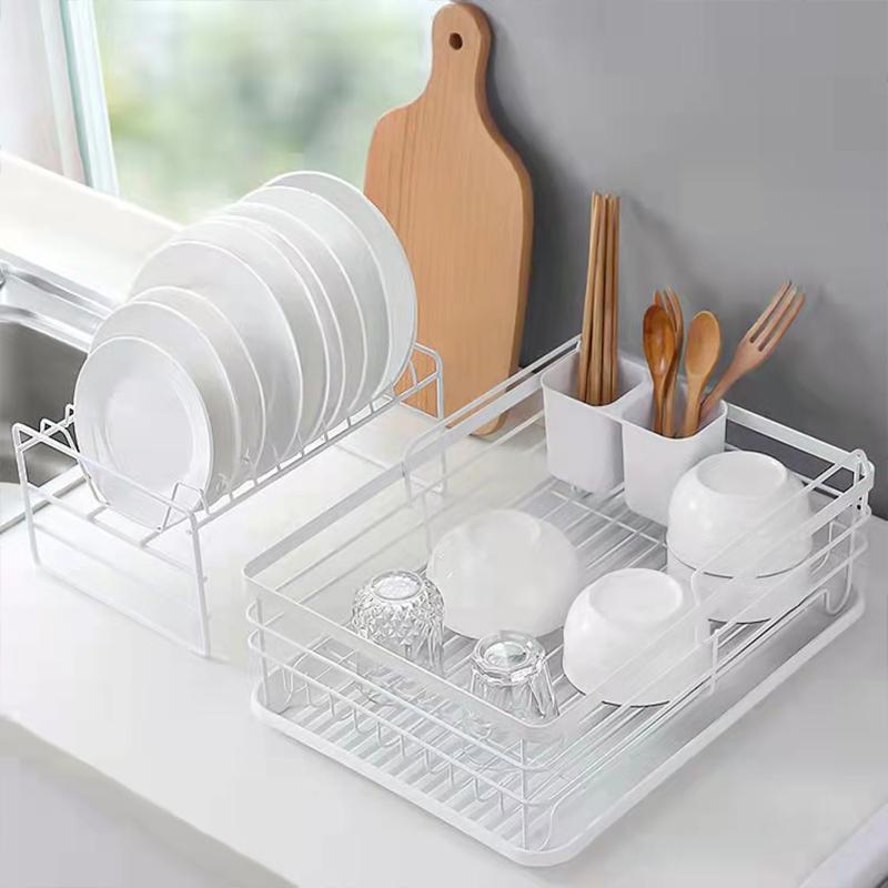 Draining Dish Rack Kitchen Shelf Multi-function Spice Rack For Cupboards Household Organizers Put Dishes And Chopsticks Storage Rack Towel Rank