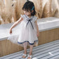 Girls Sweet Dress Children's Clothing Chinese Style Embroidered Mesh Princess Dress Girl Baby Clothes A-line Skirt