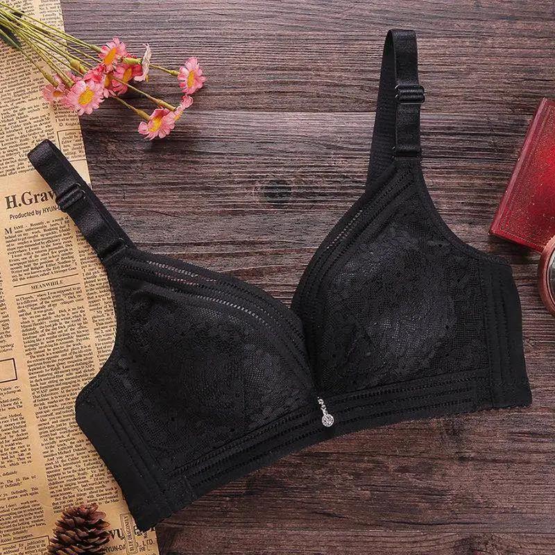 Summer Thin Sexy Lace Without Steel Ring Gather Upper Collection Auxiliary Breast Adjustment Type Women's Underwear Bra