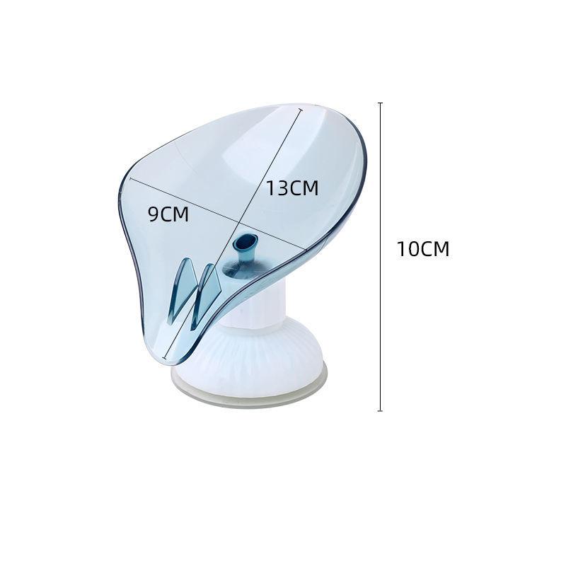 Leaf Shape Soap Box Drain Soap Holder Box Bathroom Shower Soap Holder Sponge Storage Plate Tray Bathroom Supplies Bathroom Gadge