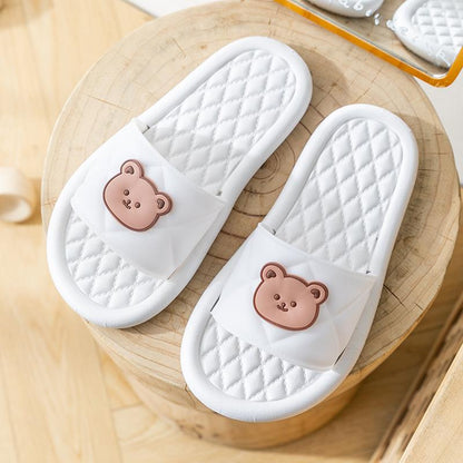Women Cartoon Badslippers Winter Indoor Slippers Kapcie Beach Flip Flops Bathroom Home Slippers