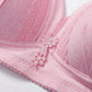 Large Size Thin Gathered Sexy No Steel Ring Bra Comfortable Anti-sagging Adjustment Shaping Bra