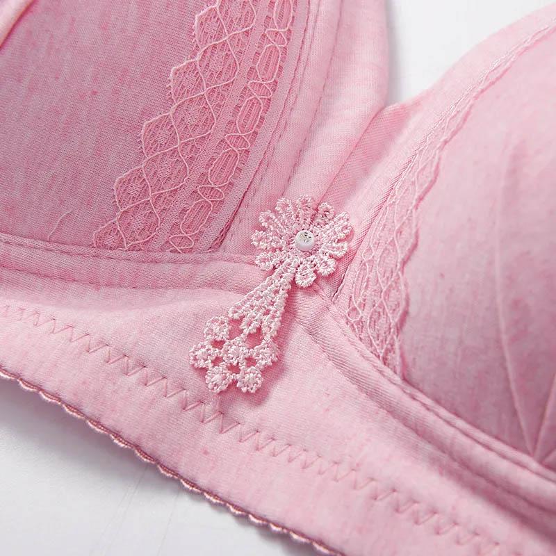 Large Size Thin Gathered Sexy No Steel Ring Bra Comfortable Anti-sagging Adjustment Shaping Bra