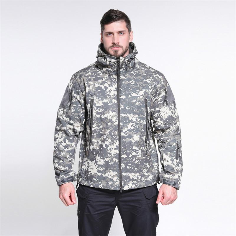 Military Camouflage Jacket Jacket Winter Waterproof Soft Shell Jacket Warm Loose Large Size Jacket