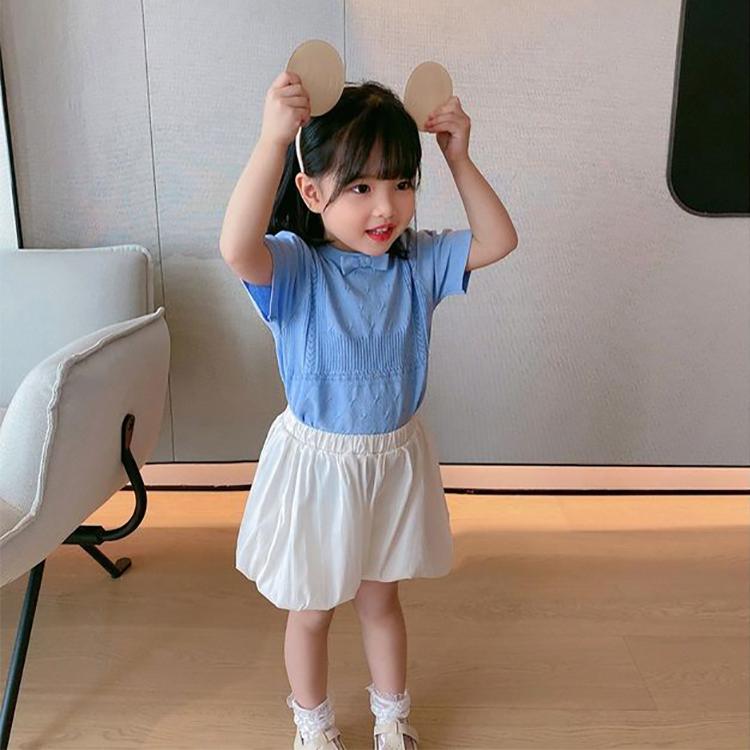 Children's Pants Summer Girls' Shorts Loose Bract Pants Korean Solid Casual Pants Lantern Pants Pumpkin Pants
