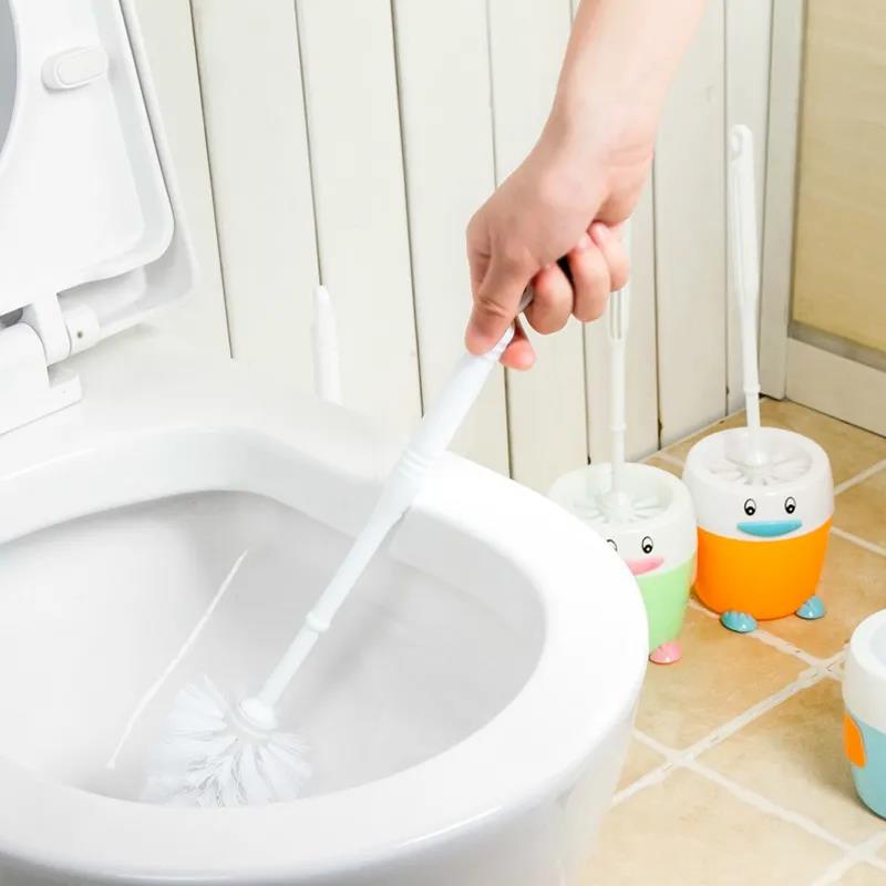 Household Toilet Brush Set Creative Free Punching Toilet Wash Toilet Brush New Long Handle No Dead Corner Cleaning Brush