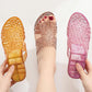 Wedge Slippers Ladies Thick Bottom Outer Wear Fashion Summer Flip Flops High Heel Beach Sandals