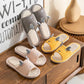 Cotton Linen Slippers Home Indoor Linen Slippers Female Spring and Autumn Non-slip Net Celebrity Cute Thick-soled Slippers