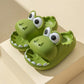 Children's Slippers Summer Boy Cartoon Dinosaur Thick Bottom Soft Bottom Non-slip Indoor Household Baby Children Parent-child Sandals and Slippers