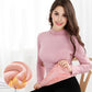 Women Winter Autumn Clothes Thermal Underwear Plus Velvet High-neck Tops Female Tight Thicken Windproof Soft Lining Long Sleeve High Elasticity Slim