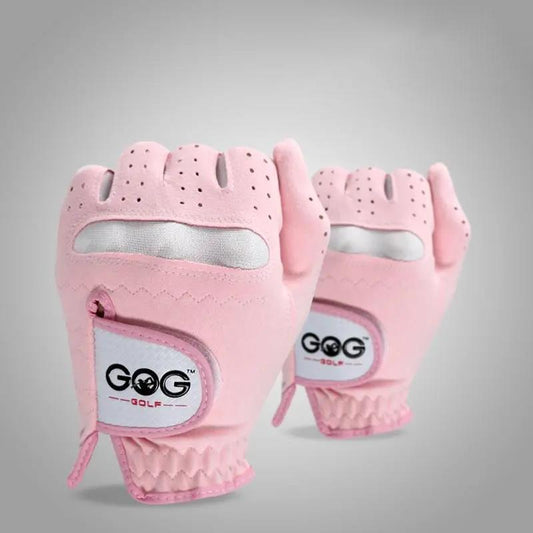 Golf Gloves Imported Super Slim Cloth Suede Breathable Wear-resistant Ladies Two-handed Sports Gloves