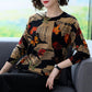 Autumn and Winter Vintage Letter Printing Cashmere Sweater Women's Knitted Bottoming Sweater Loose O-Neck High-end Sweater Warm Knit Jumper