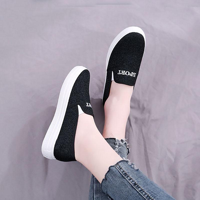 Old Beijing Cloth Shoes Women's Shoes One-step Casual Student Board Shoes Women's Canvas Shoes